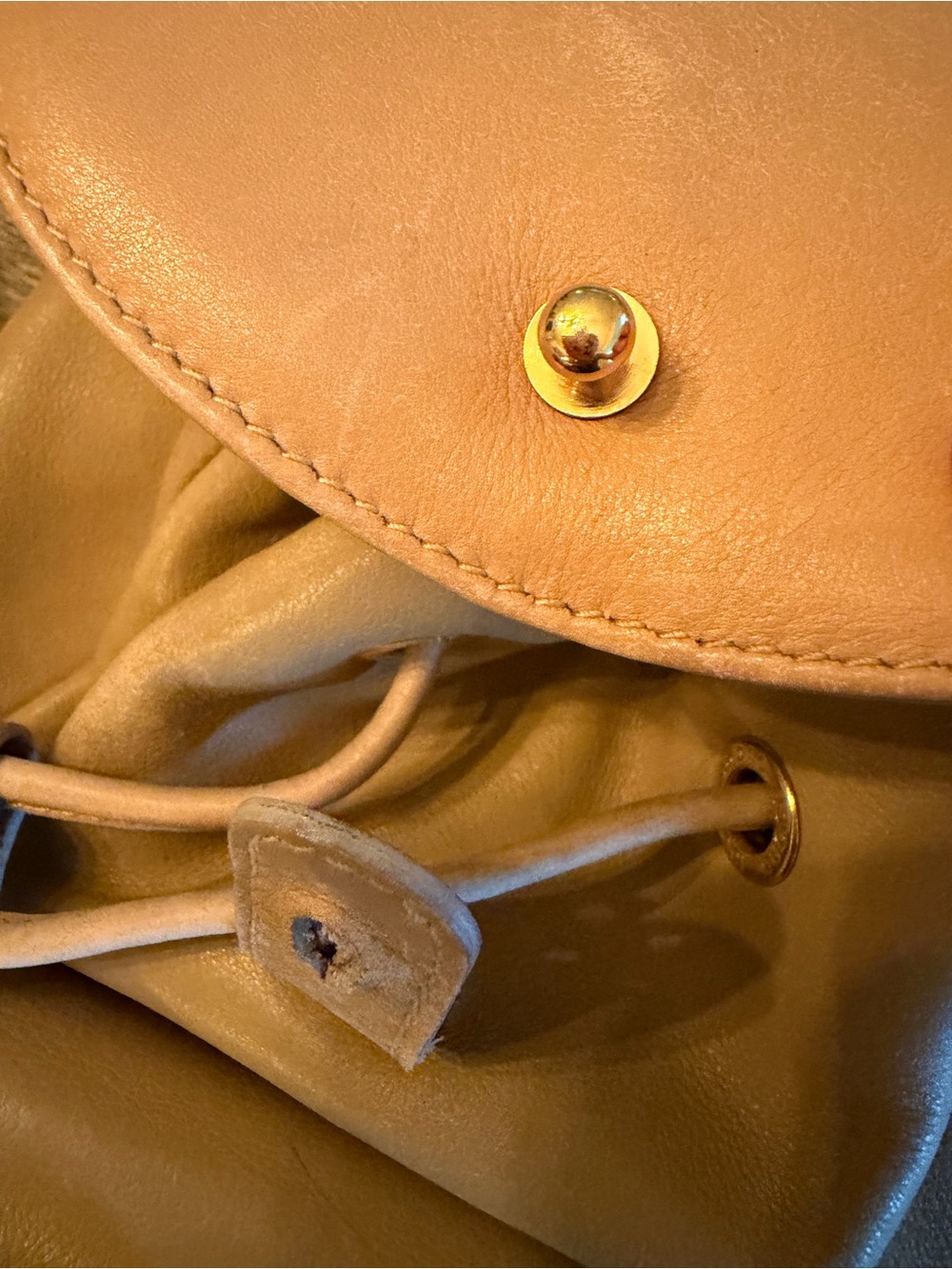 Vintage Gucci Bamboo Mini Drawstring Backpack - Picture 9 of 16